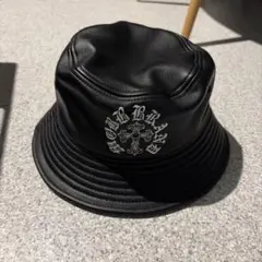 即完売品 クロス MOBB 黒 皮革 バケットハット L - メルカリ