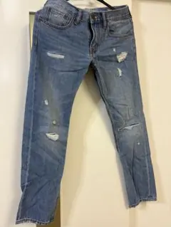 オールドネイビー OLD NAVYストレートデニム ダメージ メンズ