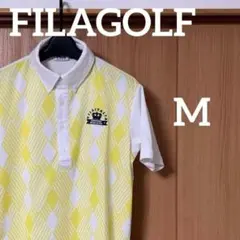 FILAGOLF フィラゴルフ　ポロシャツ　メンズ　M 黄色