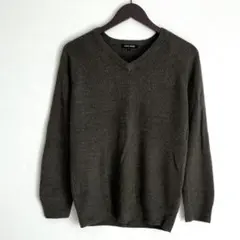 AVAIL MODE ニット セーター 長袖 Ｖネック 綺麗め カーキ L