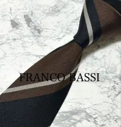 n*4様 26年新作FRANCOBASSI フランコバッシ　ストライプネクタイ 26年秋冬新作FRANCOBASSI フランコバッシ ストライプ新品ネクタイ