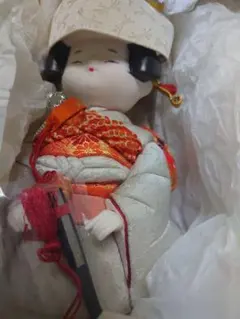 美品　日本人形　花嫁人形　昭和レトロ　置物　着物　和装　お祝い お着物文化人形 *花嫁文化ちゃん** その他人形 ***花かんざし