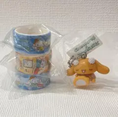 くら寿司 シナモロールとおともだち フィギュア モカ　マスキングテープ