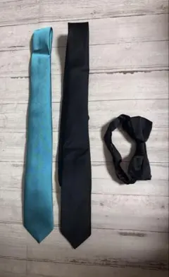 ネクタイ×2 蝶ネクタイのセット