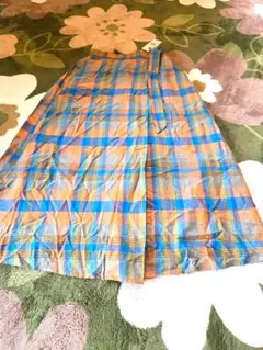 新品　AMELICAN HOLIC ラップ風チェックスカート　M