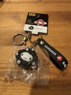 シナモロール EXPO2025 黒シナモロール 立体マスコットストラップ