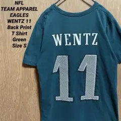 NFL EAGLES WENTZ 11 バックプリント Tシャツ グリーン Sのサムネイル