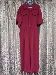Gu×UNDERCOVER ボルドー オールインワン ジャンプスーツ