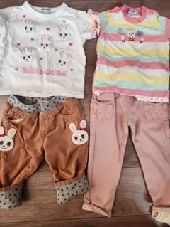 ミキハウス うさこ 6点セット 80 90