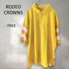 RODEO CROWNS＊ポロシャツ【F】イエロー オーバーサイズ コットンのサムネイル