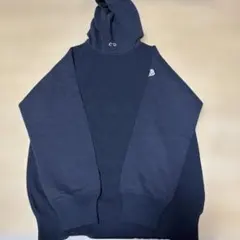 【極美品】モンクレール 異素材ミックス ニットパーカー ネイビー Sサイズ