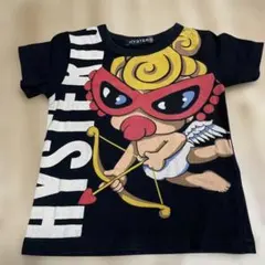 ヒスミニ ヒステリックミニ 90 ブラック プリントTシャツ 半袖 Tシャツ