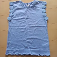 SHOO-LA-RUE 水色 フラワーモチーフ Tシャツ 140のサムネイル