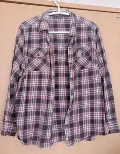 Eddie Bauer 長袖チェックシャツ パープル系　PXL レディースのサムネイル