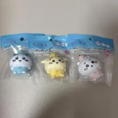 ちいかわ　ソフビインテリアマスコット　3つセットちいかわ、ハチワレ、うさぎ