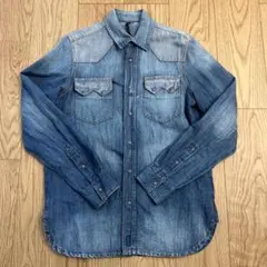 nudie jeans デニムウェスタンシャツ シャンブレーシャツ Sのサムネイル