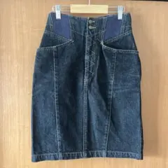 ヴィンテージダークデニム タイトスカート