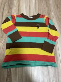 DOUBLE.B ストライプ長袖カットソー 90cm