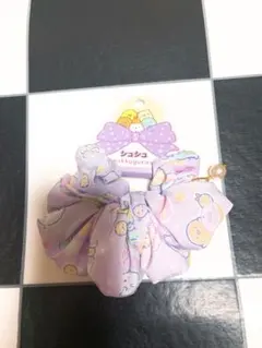 stmikkogurashi キャラクター柄 紫色シュシュ