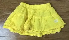 BABYDOLL 90センチ スカパン キュロット 黄色 ドット柄 フリル