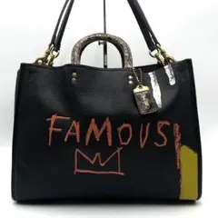 極美品 COACH ローグ39 バスキア コラボ 2WAY バッグ 希少 限定 - メルカリ