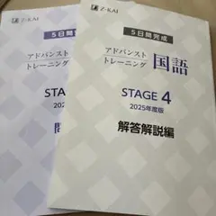 Z-KAI アドバンストトレーニング STAGE 4 英,数,国 2023年度版 - メルカリ
