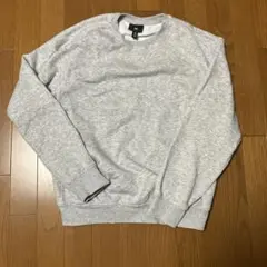 H&M エイチアンドエム　XS メンズ　グレー　スウェット　トレーナー　裏起毛