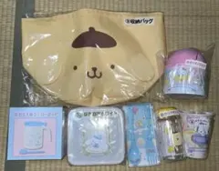 サンリオくじ ポムポムプリン収納バッグ シナモロール保存容器　まとめ売り
