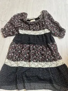 【値下げ】MINIMUM 花柄レース 半袖ワンピース サイズ2