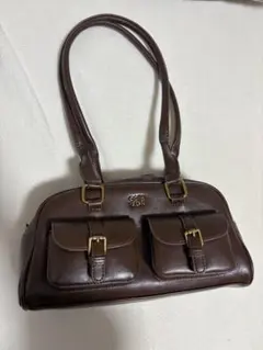 ハンドバック　ブラウン