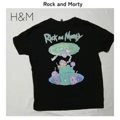 リックアンドモーティー 古着 Tシャツ ブラック Rick&Morty H&M