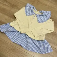 Biquette Clubチェック柄 長袖カットソー 120