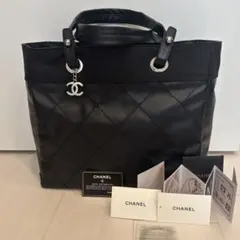 CHANEL パリビアリッツ トートバッグ ブラックのサムネイル