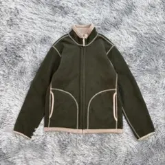 【UNIQLO】フルジップフリースジャケット 無地 リバーシブル アウター S