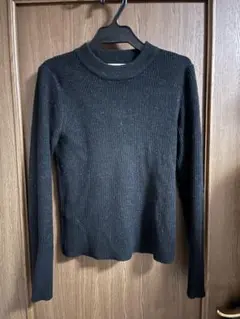 LOWRYSFARM ラメニット 黒 セーター