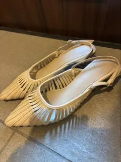 RANDA ケージサンダル クリアヒール ベージュ　23cm 22.5cmのサムネイル