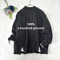 美品☆100% a hundred percent ウール　アルパカ　ニット