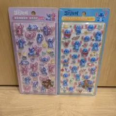 正規品！ボンボンドロップシール　ディズニー　スティッチ2種