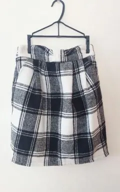 【ems excite】チェックミニスカート