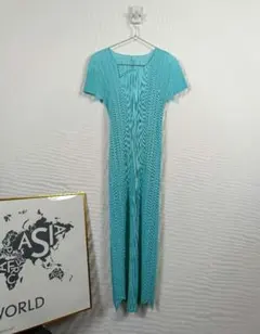 PLEATSPLEASE 変形ロングワンピース【サイズ4 XL相当】美品