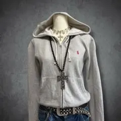 希少！ラルフローレン ビッグポニー ピンクポニー ブラック y2k ジッパー 希少！ラルフローレン ビッグポニー ピンクポニー ブラック y2k