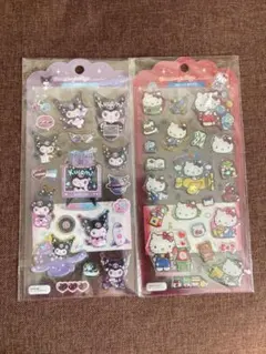 Kuromi & Hello Kitty シール クロミちゃんキティ 正規品