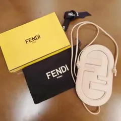 FENDI フォンホルダー ライトブルーレザー スリム クラッチ - メルカリ