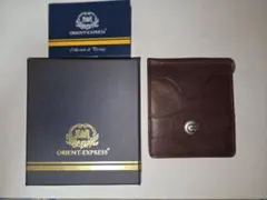 ORIENT EXPRESS マネークリップ ダークブラウン