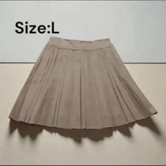 【美品】UNTITLED アンタイトル スエード調 プリーツスカート L
