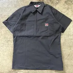 BEN DAVIS ハーフジップ ワークシャツ ネイビー 半袖 - メルカリ