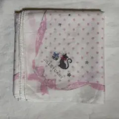 ジルスチュアート ハンカチ　ネコ、リボン、ドット柄