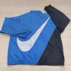 【激安・レア】90’s Nike ナイロンジャケット 青/黒 ビッグスウォッシュ
