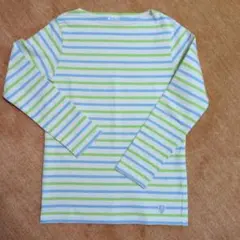 ORCIVAL ボーダーカットソー　サイズ1 ライトグリーン&ライトブルー