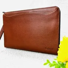 【極美品✨】バーバリー ヴィンテージ レザー クラッチバッグ セカンドバッグ
